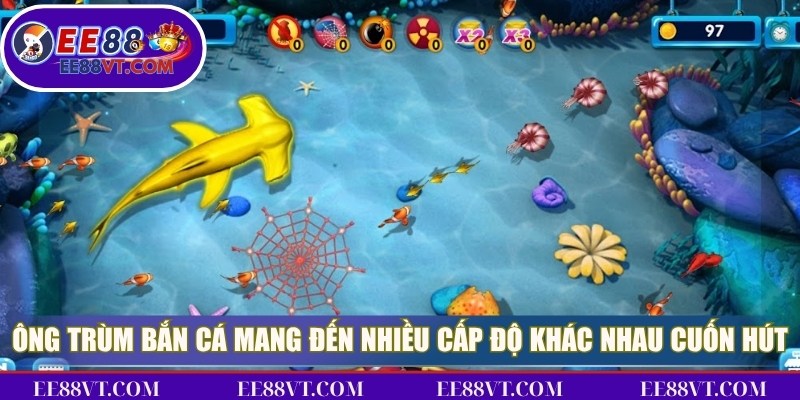 Bắn Cá EE88 - Vượt Qua Mọi Thách Thức Thú Vị Từ Biển Cả 4 Ông trùm bắn cá mang đến nhiều cấp độ khác nhau siêu cuốn hút