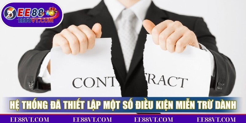 Hệ thống đã thiết lập một số điều kiện miễn trừ dành cho game thủ